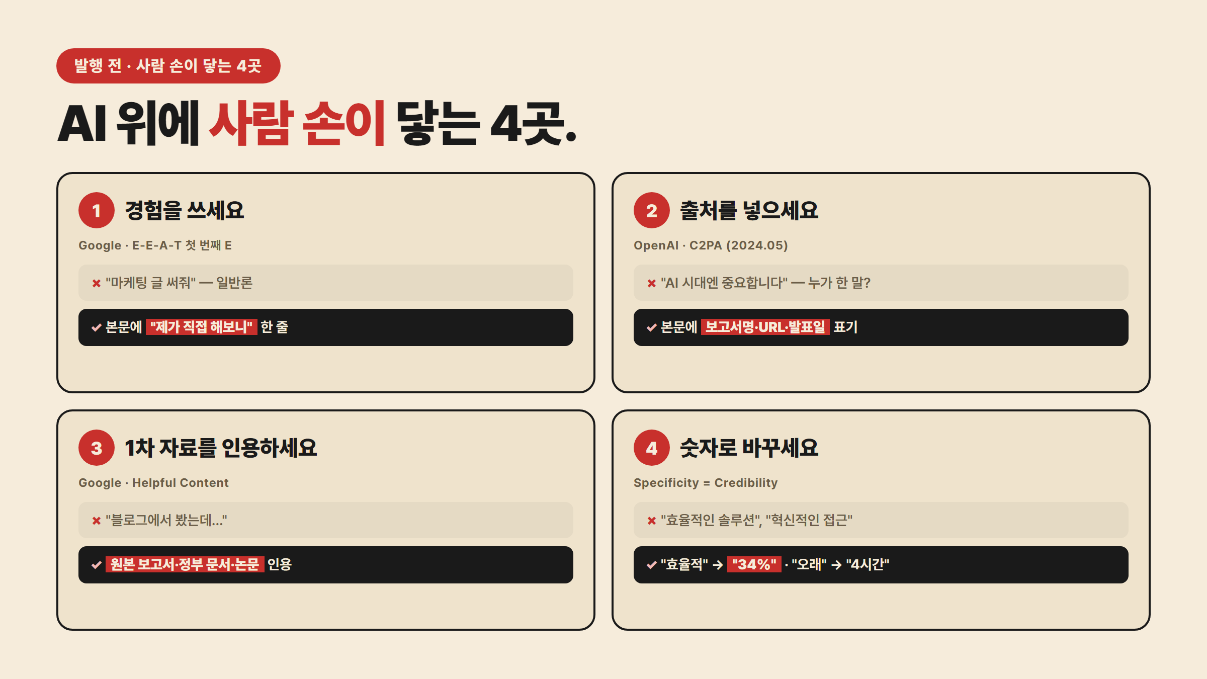 4가지 방법 정리 인포그래픽
